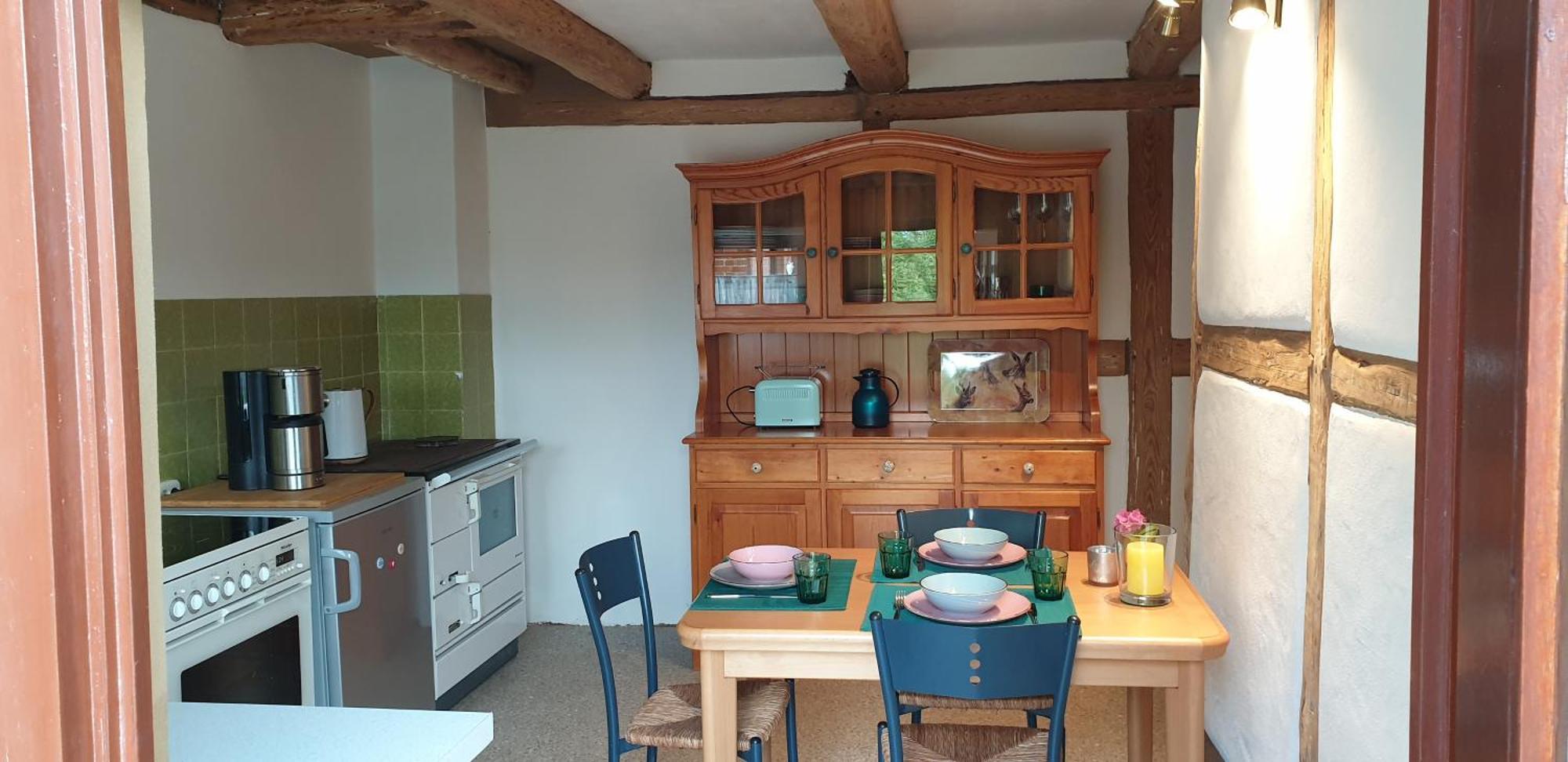 Appartement Der Kleine Fuchshof Mit Hund, Pferd Und Huhn à Rathlau Extérieur photo